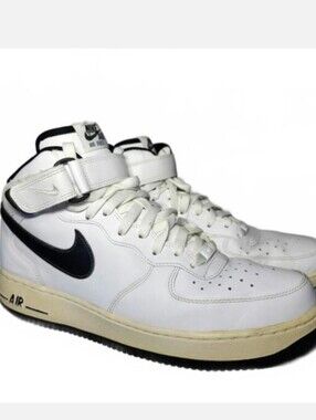 Nike Air Force 1 Mid Men’s White 10.5 Athletic Retro Streetwear Leather